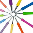 thumbnail image 4 of Boye 12 Piece Ergonomic Aluminum Crochet Hook Set, Multi-Color, Hook Sizes B-N, 4 of 6