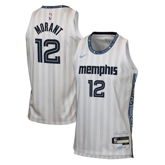 Youth Nike Ja Morant White Memphis Grizzlies 2025/26 City Edition Swingman Jersey