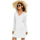 thumbnail image 1 of Dnzceghtig Vestido camisero de manga larga UPF 50+ para mujer, protección solar, senderismo, playa, 1 of 5