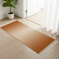 thumbnail image 3 of Burnt Orange Ombre Hallway Runner Rug 2'x6', Modern Gradient Abstract Art Washable Entryway Rug with Tassels, Woven Cotton Laundry Room Rugs Long Carpet for Bathroom Sink Foyer Bedroom, 3 of 9