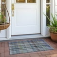 thumbnail image 5 of Addison Rugs Chantille Indoor/Outdoor Transitional Plaid Green Washable Rectangle Rug, 1'8" x 2'6", 5 of 5