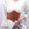 thumbnail image 1 of Mujer Bustiers Corsé Cinturón Y2k Vintage Cintura Entrenador Underbust Cinturones Cummerbunds, 1 of 7