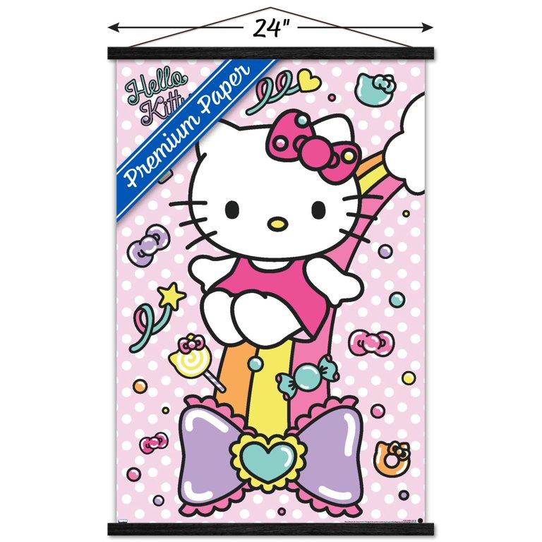 Hello Kitty: 21 Sugar Rush - Rainbow Wall Poster with Magnetic