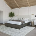 thumbnail image 2 of Bardot Queen Size Platform Bed with Upholstered Headboard, 2 of 7