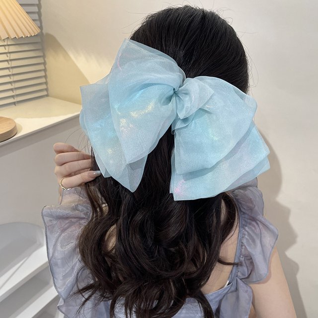 Tocado De Arco De Gran Tamaño Clip Para El Cabello Princesa Niñas Cabeza Trasera Primavera Accesorios