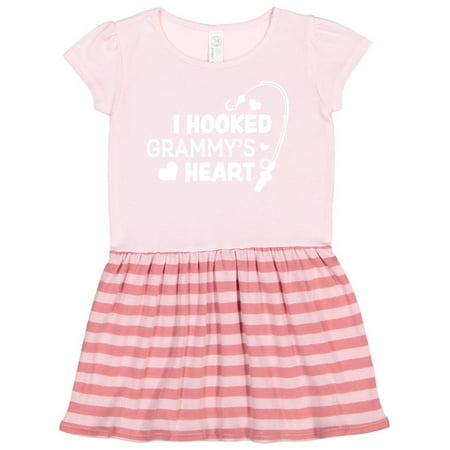 

Inktastic I Hooked Grammy s Heart with Fishing Rod Gift Toddler Girl Dress