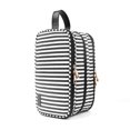thumbnail image 2 of Pearl Angeli Toiletry Bag for Women Portable Cosmetic Bag Large Wash Bag Toiletries Storage Bag Waterproof Stripe Makeup Bag for Girls Ladies (Black), 2 of 6