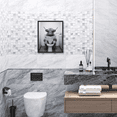 thumbnail image 5 of Funny Highland Cow Bathroom Wall Art Framed Black and White Rustic Cute Bathroom Canvas Prints for Bathroom Restroom Decor 8x10inx4pcs (Framed), 5 of 7