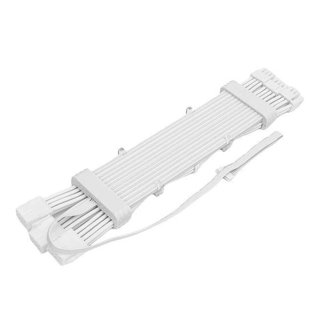 Cable De PSU LED Argb, Cubierta De Cable De Alimentación RGB Para La Placa Base Y La Extensión De La Fuente De Alimentación De PC GPU,