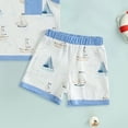 thumbnail image 4 of Nwiuh Baby Boy Summer Clothes Infant Toddler Beach Outfits Sleeveless Tank Tops Shorts Set (Sky Blue, 12-18 Months), 4 of 5