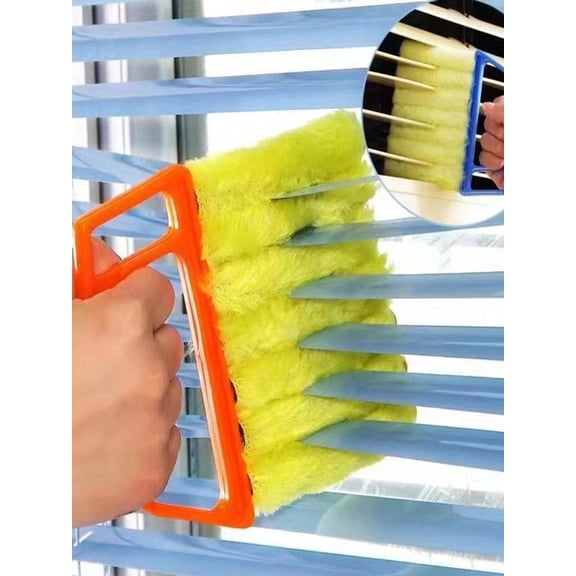 Microfiber Blind & Window Cleaning Brush, Washable Head for Dust & Grime