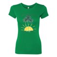 thumbnail image 2 of Wild Bobby, Today Is A Good Day for a Good Day Motivational Inspirational Pop Culture Womens Slim Fit Junior Tee, Kelly, Small, 2 of 3