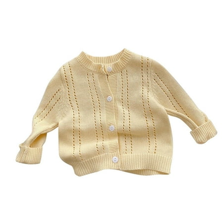 

Knitted Cardigan Sweater For Kids Kids Toddler Babys Girls Boys Spring Winter Solid Knit Sweater Cardigan Long Sleeve Coat Jacket Clothes Pullover