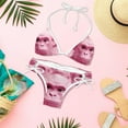 thumbnail image 6 of Pink Monkey Gorilla Detachable Sponge Adjustable Strap Bikini Set Two-Pack for Various Scenes, 6 of 6