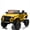 Yellow, variant on Licensed Toyota Land Cruiser 24V Ride-On Car for Kids – 2 Seater Electric Truck with Remote Control, 2WD/4WD Switchable Ride on Toys with Bluetooth, Music, LED Lights, White