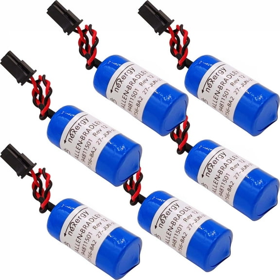 6pc For ALLEN-BRADLEY 1756-BA2 PLC Controller Battery BR2/3A-AB 94811501 Battery