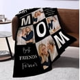 thumbnail image 3 of Personalized Mothers Day Birthday Gifts for Mom, Customized Mother's Day Unique Gifts from Daughter Son Kids Husband, Custom Mothers Day Blanket with Photos Text, Gifts for Mom Grandma Wife Blankets, 3 of 5