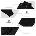 thumbnail image 6 of Lmnyox Casual Sweatshirts for Men Classic Long Sleeve Quarter Zip Texture Pullover Solid Fall Winter Tops, 6 of 9