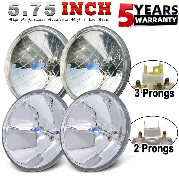 for Plymouth Road Runner 1968-1974 5.75"5-3/4" LED Headlights Hi/Lo Beam 4pcs