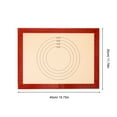 thumbnail image 2 of OULII Reusable Silicone Baking Mat Nonstick Kitchen Oven Mat Khaki Food Safe Baking Sheet, 2 of 5