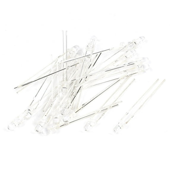 Unique Bargains 20Pcs 3mm Diameter Clear Round Head Photosensitive Receiver Photodiodes Diodes