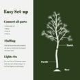 thumbnail image 4 of LuxenHome 6FT Lighted Birch Tree, Birch Tree with LED Lights Christmas Decorations, Prelit Artificial Trees Christmas Decorations Indoor Home Decor, Lighted Trees Outdoor Festival Xmas Decoration, 4 of 9