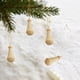 thumbnail image 1 of Xihbxyly Colgantes Navideños de Madera, Adornos Colgantes Rojos, Diseño de Madera Natural, Perfectos para Decorar Árboles de Navidad, Paredes y Puertas, Fiestas y Bodas, Juego de 3, Tamaño 5 X 2 Cm., 1 of 7