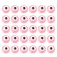 thumbnail image 1 of EeaseMX 100 cuentas de plástico con forma de ojo para espaciar colgantes, accesorios para hacer joyas, pulseras y manualidades (rosa claro), 1 of 7