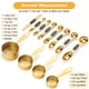 thumbnail image 2 of Juego de Tazas Medidoras GuDoQi 12 Piezas en Acero Inoxidable Dorado, 2 of 7