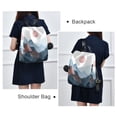 thumbnail image 4 of FORMRS Women's Travel Backpack Purse Anti-Theft Hidden Pockets Casual Shoulder Bag, Art Mountain and Sun Pattern, 4 of 7
