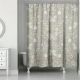 thumbnail image 2 of Creative Products Gray Butterfly Pattern 71x74 Shower Curtain, 2 of 2