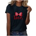 thumbnail image 1 of RXMEKW Chemises à Manches Courtes pour Femmes, T-Shirts Décontractés Imprimés à Col Rond pour Femmes, 1 of 7