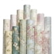 thumbnail image 2 of 53cm x 5m Light blue wallpaper Self-adhesive floral pattern self-adhesive living room wallpaper Self-adhesive 3D effect wallpaper, 2 of 5