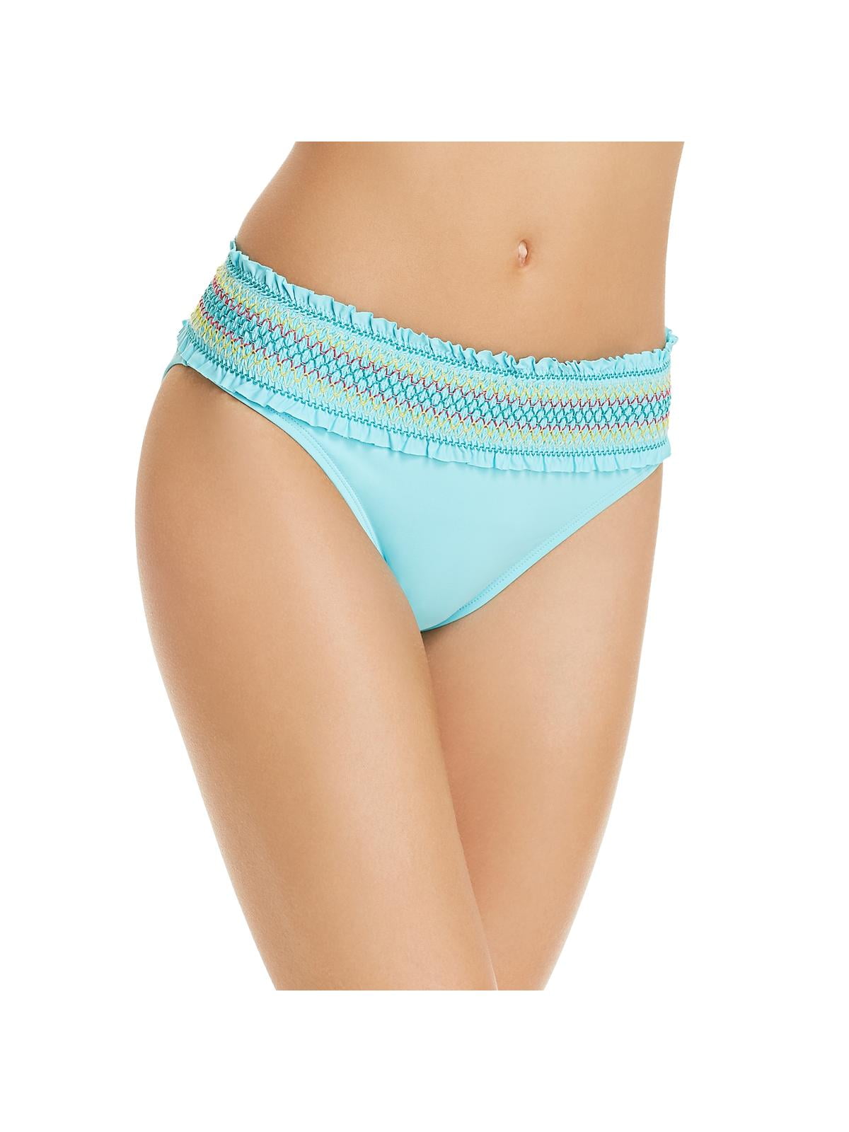 Bleu Rod Beattie Womens Smocked Hipster Bikini Swim Bottom Bleu Rod Beattie Womens Smocked Hipster Bikini Swim Bottom