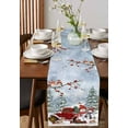 thumbnail image 4 of Ldtrchee Christmas Table Runner 90 Inches, Red Truck Snowman Xmas Tree Snowflake Bed Runner Dresser Scarves Tabletop for Indoor Outdoor Parties/Ceremony/Banquet, 13" x 90", 4 of 8