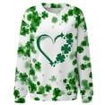 thumbnail image 4 of Ociviesr Womens St Patricks Day Prints Long Sleeve O Neck T Shirt Top, 4 of 5