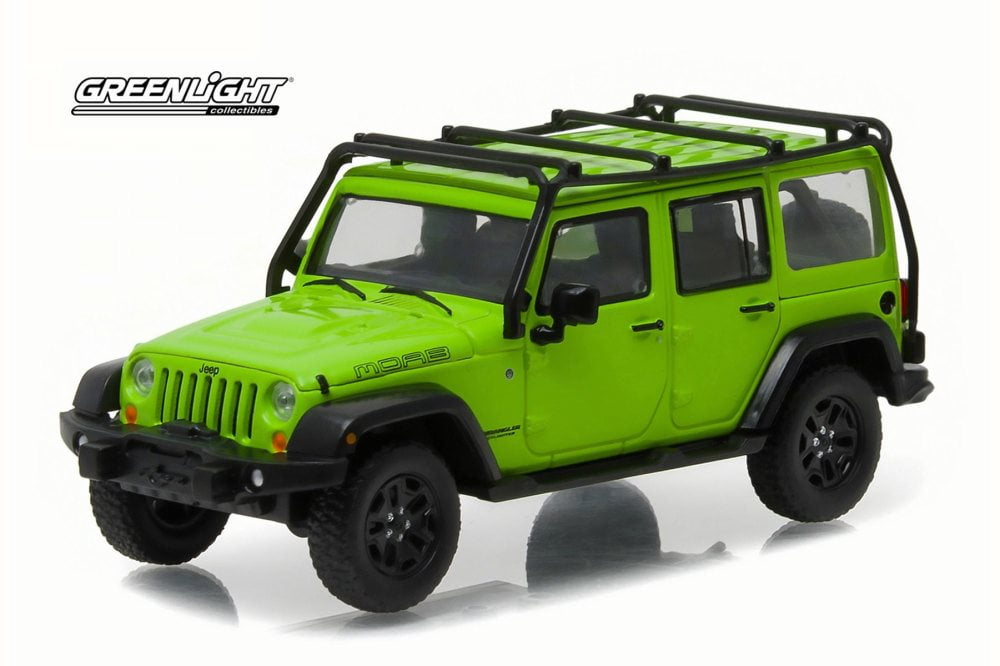 All Terrain 2013 Jeep Wrangler, Gecko Green - Greenlight 86078 - 1/43 Scale Diecast Model Toy
