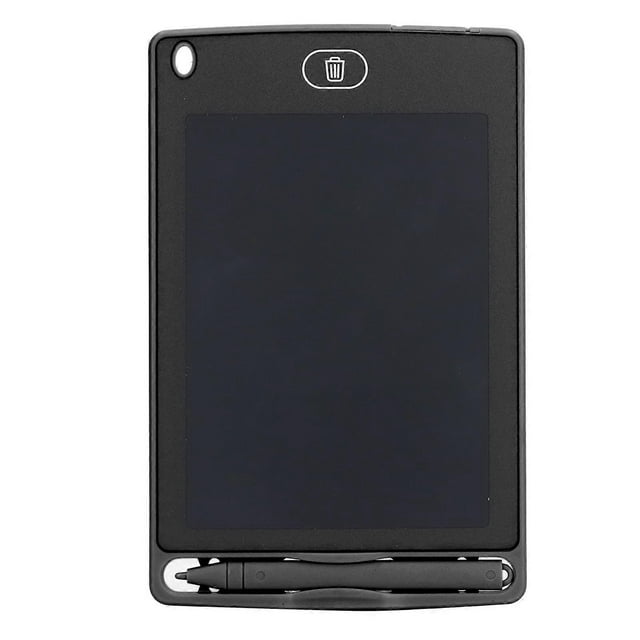 LCD Writing Tablet Environmental Friendly Portable Toddler Doodle Board With Pen for Kids Drawing Spelling Learning Black