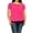 Polka Fuchsia, variant on Women's Plus Size Polka Dot Overlapping Short Sleeve Ribbon Accent Top