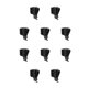 thumbnail image 3 of Greeniant Universal Golf Club Clip Match Putter Holder con marcador de bola Golfs Bag Abrazadera Herramienta de golf Equipo de golfista Negro 10piezas, 3 of 6