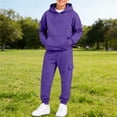 thumbnail image 2 of CAICJ98 Toddler Kids Sweatsuit Girls Boys 2 Piece Tracksuit Jogging Outfits Set Hooded Sweatshirt and Jogger Sweatpants Clothing Sets,Size 13-14 Years, 2 of 6