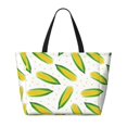 thumbnail image 2 of Pofeuu Corns Print Beach Bag,Waterproof Sandproof Beach Tote Bag, Large Capacity Foldable Beach Bags for Women, 2 of 7