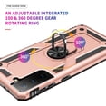 thumbnail image 3 of S21 FE Case, Samsung Galaxy S21 FE Case Military Grade Protective Samsung S21 FE Cases Cover with Ring Car Mount Kickstand for Samsung Galaxy S21 FE - Rose Gold, 3 of 12