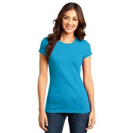 District DT6001 Juniors T-Shirt - Light Turquoise - 4X-Large