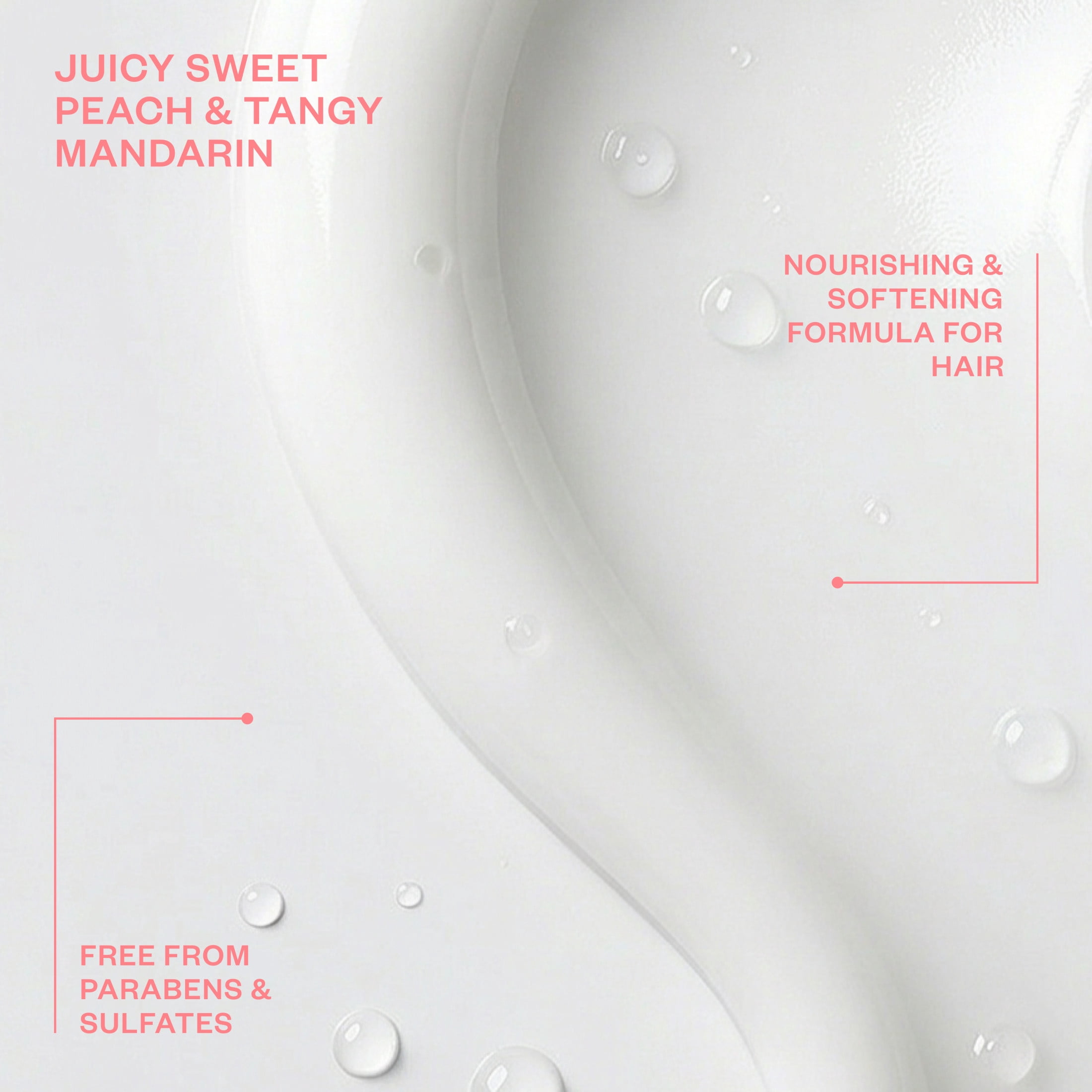 True Sweet Peach & Mandarin Moisturizing Conditioner -  Moisturizing and Hydrating Formula for Women & Men, 16.4 fl oz