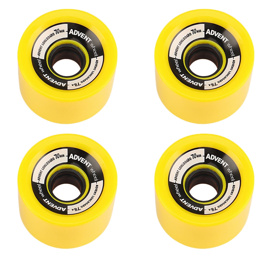 New 4pcs 70 x 51MM Longboard Wheel Skate Roller with Bearing 
