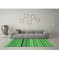 thumbnail image 3 of Ahgly Company Indoor Square Oriental Emerald Green Modern Area Rugs, 8' Square, 3 of 4