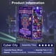 thumbnail image 3 of Kit Book Nook Tonecheer Cyber Punk Cyber City con luz LED, 3 of 8