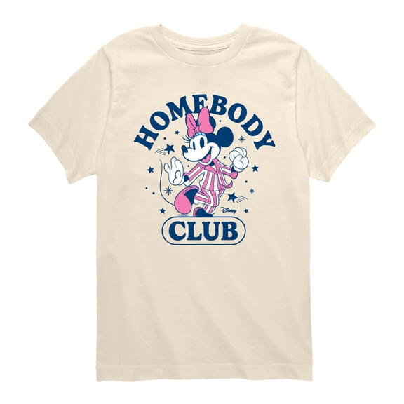 Disney - Minnie Homebody Club - Youth Boys Short Sleeve Graphic T-Shirt