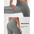 thumbnail image 6 of BALEAF Capri Leggings for Women with Pockets Knee Length Workout Yoga Capris Pants Tummy Control Casual Exercise Gray M, 6 of 8